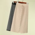 thumbnail image 4 of Charella Women's Winter Patterned Split Knitting Medium Long Buttocks Straight Skirt Pink,One Size, 4 of 5