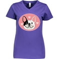 thumbnail image 3 of Inktastic French Bulldog Dog Women's V-Neck T-Shirt, 3 of 5