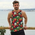 thumbnail image 6 of Salouo Strawberry2 for Men's Tank Tops,Sleeveless Muscle Shirts for Men Quick Dry Workout Tank Top Gym Muscle Tee Fitness Bodybuilding Sleeveless T Shirt-4X-Large, 6 of 7