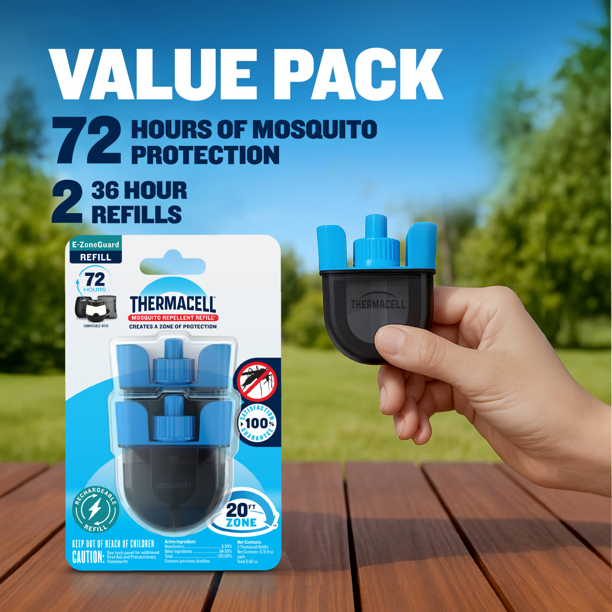 Thermacell E-ZoneGuard Rechargeable Mosquito Repellent Refills photo 7