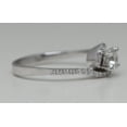 thumbnail image 4 of 14k White Gold Round Cut Styled Halo Diamond Engagemnt Ring (0.81 Ct,I Color,VS2 Clarity), 4 of 5
