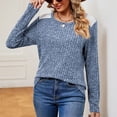 thumbnail image 5 of GuangCheng Womens Long Sleeve Kint Tops Hollow Shoulder Fall Fashion Tops Crewneck Dressy Tunic Sweaters, 5 of 8
