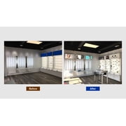 LED Light Box with Snap Frame in White – Size: 35.5 x 19.7 inches – Commercial Grade