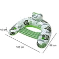 thumbnail image 4 of EIMELI PVC Pool Floating Chair Foldable Inflatable Water Lounger Float Seat (Blue), 4 of 9