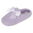 thumbnail image 4 of Jessica Simpson Girls Slip-On Clogs - Fuzzy Comfy Warm Memory Foam Sherpa Slippers with Satin Bow, 4 of 9