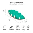 thumbnail image 4 of Big Joe Areca Palm Float No Inflation Needed Novelty Pool Float, Green/Pink Spacer Mesh, Quick Draining Fabric, 5.5 feet Big, 4 of 9