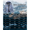 thumbnail image 5 of Tyhengta Men's Winter Skiing Jackets Water Resistant Fleece Coats Insulated Thermal Snowboard Jacket Parka Raincoat with Hood Camouflage grey-blue S, 5 of 6
