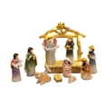 thumbnail image 3 of Figuras de la Natividad con luces LED, estatua de la Sagrada Familia iluminada en resina Multi, 3 of 9