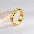 thumbnail image 5 of TNOBHG Rotating Stress Relief Ring Stainless Steel Couples Rotating Ring Moon Star Fidget Spinner Design Anti Stress Jewelry Gift for Women Men Couple Ring, 5 of 8
