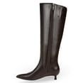 thumbnail image 3 of 27 EDIT Naturalizer Women's Nikita Dark Brown Knee High Boot 6M, 3 of 5