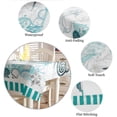 thumbnail image 6 of Nautical Theme Marine Life Series Seahorse Tablecloths Waterproof Kitchen Coffee Table For living Room Home Decor Dining Table, 6 of 7