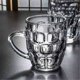 thumbnail image 3 of Vasos sin plomo con asa, tazas de vidrio transparente con hoyuelos de 400 ml (13,5 oz) for agua, té, leche, café o cerveza. Aptas for lavavajillas., 3 of 7