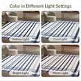 thumbnail image 7 of ODIKA Nautical Horizontal Banded Vintage Border Frame That Couch Navy Stain Resistant Low Profile for Dorm Room, Small Living Apartment, 7 of 7