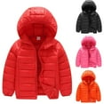 thumbnail image 5 of KYAIGUO Kids Boys Girls Fall Winter down Puffer Jacket Coat Youth Warm Hooded Puffer Outerwear Fashion Lightweight Water-Resistant Packable Kid Puffer Jacket Winter Outwear，Size 6-13T, 5 of 8