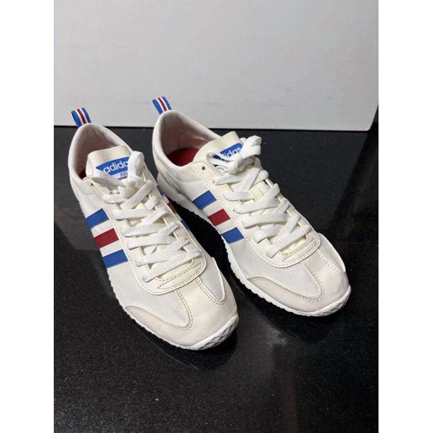 Ad-id-as Neo Men’s Jogging Shoes 8US/26cm White Blue Red Retro Used no113