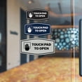 thumbnail image 2 of Signs ByLITA Fancy Touch Pad to Open Sign (Navy Blue / White) - Medium, 2 of 8