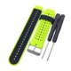 thumbnail image 1 of Correa de silicona y cierre cromado para Garmin Forerunner 220 230 235 620 630 735 Lima y negro Baoblaze Muñequera de repuesto, 1 of 5