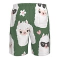 thumbnail image 6 of Naloa Alpaca Faces Men's Beach Shorts, Surfing shorts, Swim trunks, Quick Dry Swim Trunks for Surfing Beach Fun - XX-Large, 6 of 9