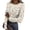 Blue, variant on Long Sleeve Underscrub for Women Colorful Vintage Floral Print Blouse Ribbed Knit Crew Neck Slim Fit Stretchy Floral Print Casual Layering Top For Lounge Work