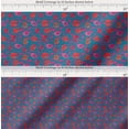 thumbnail image 2 of Soimoi Blue Cotton Voile Fabric Heart & Lips Women Print Fabric by the Yard 42 Inch Wide, 2 of 7