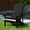 Gray, variant on Merrick Lane Set Of 2 Indoor/Outdoor High Back Adirondack Chair Cushions with Elastic Strap and Water Resistant Covers in Blue