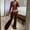 Coffee, variant on Womens Velour Sweatsuits Tracksuit 2 Piece Outfits Casual Jogging Sweat Suits Matching Jogger Pants Set