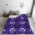 thumbnail image 6 of Throw Blanket for Couch Sofa and Bed, halloween ghost patterns Super Soft Plush Throw Blanket, Fuzzy Cuteness Comfy Warm Washable Flannel Blanket & Throws for All Season, 6 of 7