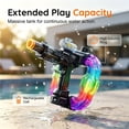 thumbnail image 7 of Light Up Water Blaster with Glowing Ring Tank, High Pressure Long Range Water Gun for Outdoor Pool Party, Backyard Summer Entertainment and Beach Games, 7 of 7