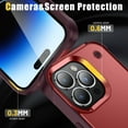 thumbnail image 7 of Dteck for iPhone 12 Pro Case with Kickstand, iPhone 12 Rugged Case, Military Grade Drop Protection Durable Touch Hard Shockproof TPU Bumper Rugged Case Cover for iPhone 12 / 12 Pro 6.1 Inch,Red, 7 of 7