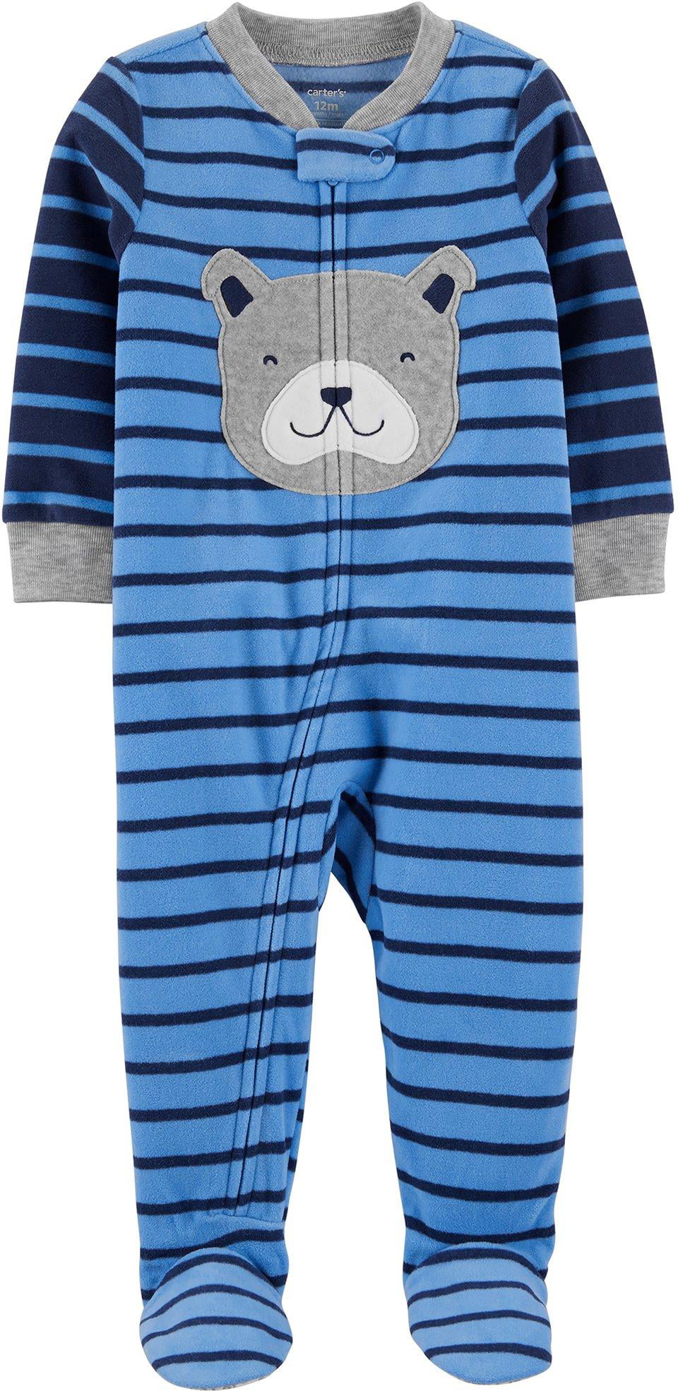 Carter's Carters Baby Boys Striped Dog Snug Fit Footie Pajamas