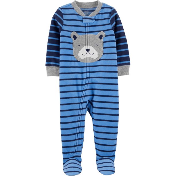 Carter's Carters Baby Boys Striped Dog Snug Fit Footie Pajamas