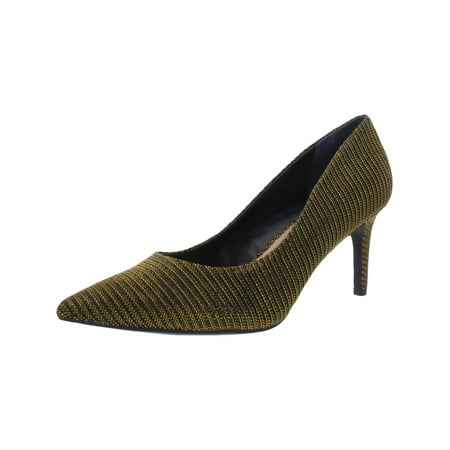 

ALFANI Womens Gold Cushioned Metallic Jeules Pointed Toe Stiletto Slip On Dress Pumps 5