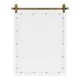 thumbnail image 5 of Kate and Laurel Skylan Modern Farmhouse Decorative Wood Framed Wall Mirror, 24 x 30, White and Antique Gold, Barn Door-Inspired Transitional Wall Hanging Mirror for Bathroom or Living Room Uses, 5 of 8