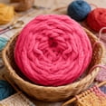 thumbnail image 5 of Horplkj Acrylic Yarn, Crochet Yarn Super Chunky 7-8mm for Hand Knitting, Soft Washable Pill-Resistant Jumbo Yarn for Blanket Scarf (Rose Red), 5 of 5