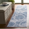 thumbnail image 2 of SAFAVIEH Princeton Abigail Distressed Runner Rug, Blue/Beige, 2' x 7', 2 of 8