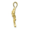thumbnail image 2 of 10k Yellow Gold Rose Charm Pendant, 2 of 3