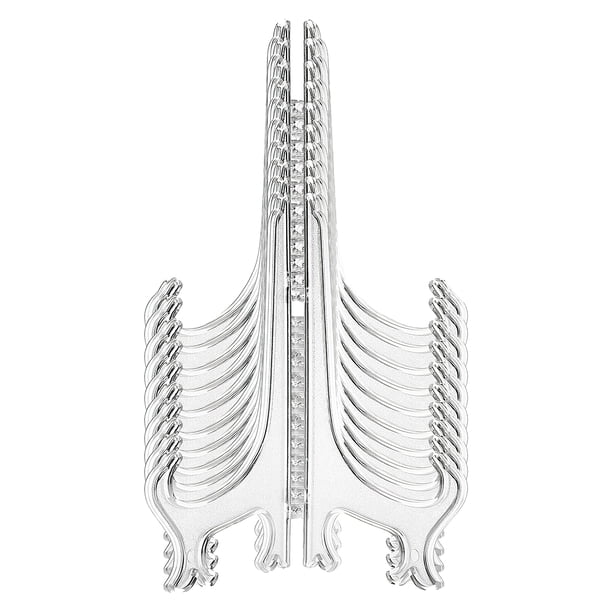 Soportes De Placa De Caballete De Plástico De 4 Pulgadas, Estantes De Exhibición De Placa Plegable De 10 Piezas, Soporte De Tarjeta De Construcción Triangular, Soporte De Té Ligero sonducket HA027913-02