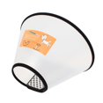 thumbnail image 1 of Anti-Biting Dog Cat Grooming Protective Cover Wound Healing Cone Collar transparent & black, 1 of 6
