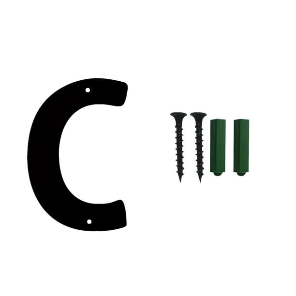 Signo de letras de los números de la casa del arte del hierro 3D con tornillos, caracteres decorativos del alfabeto de metal para la dirección de la casa, el jardín, la decoración de la tienda