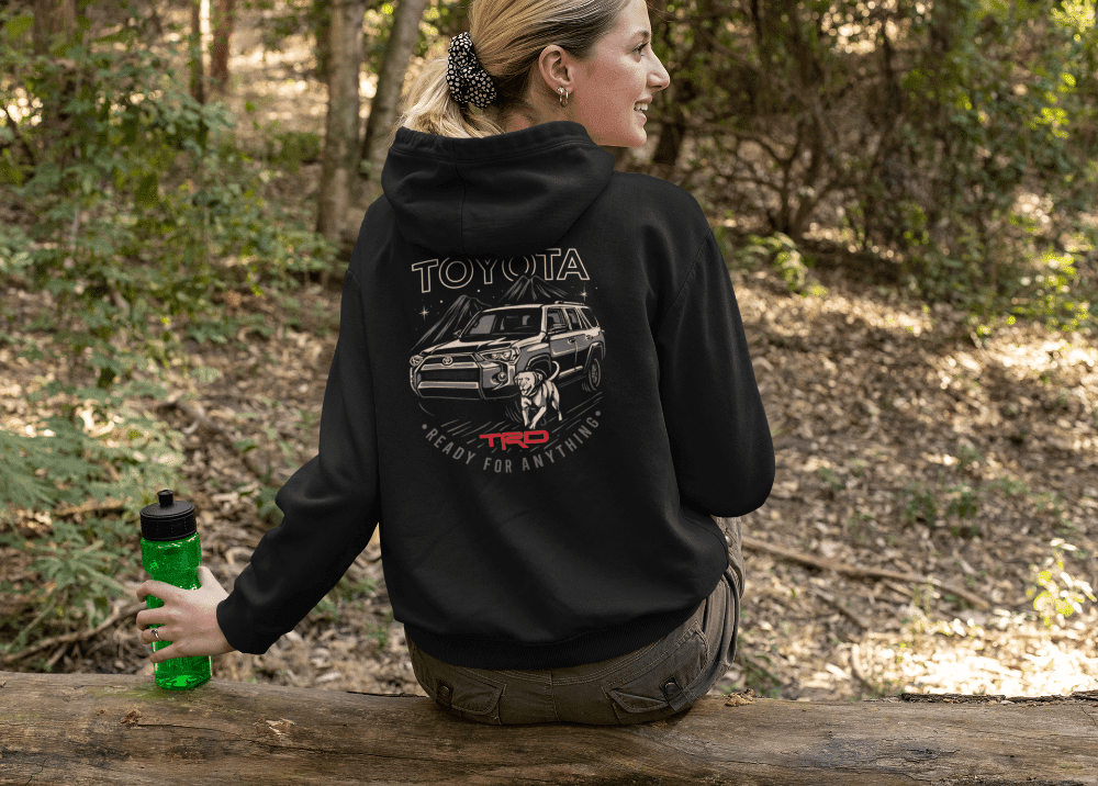 Toyota 4Runner TRD Zip-Up Hoodie-Ready for Anything Dog Edition