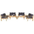 thumbnail image 2 of Costway 8PCS Patio Furniture Set Acacia Wood Thick Cushion Loveseat Sofa Garden, 2 of 11