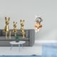 thumbnail image 2 of Estatua de , figura decorativa, estatua sentada, adorno de resina y cerámica, miniatura de , ideal para oficinas, salas de estar, do, 2 of 8