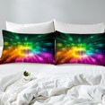 thumbnail image 7 of Erosebridal Futuristic Cubes Sheet Set Twin,Geometric Plaid Bedding Sets Twin Size,Grid Checkerd Twin Sheet Sets,Super Cozy Gradient Bedroom Decoration,3pcs, 7 of 7