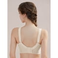 thumbnail image 2 of AILIVIN Women Wireless Bras Comfort Back Support Women Full Figure Lace Bra Women Bras Adjustable Wider Straps Full Coverage Lifting Up Bra Minimizer Bras No Wire Bra Beige 32D, 2 of 7
