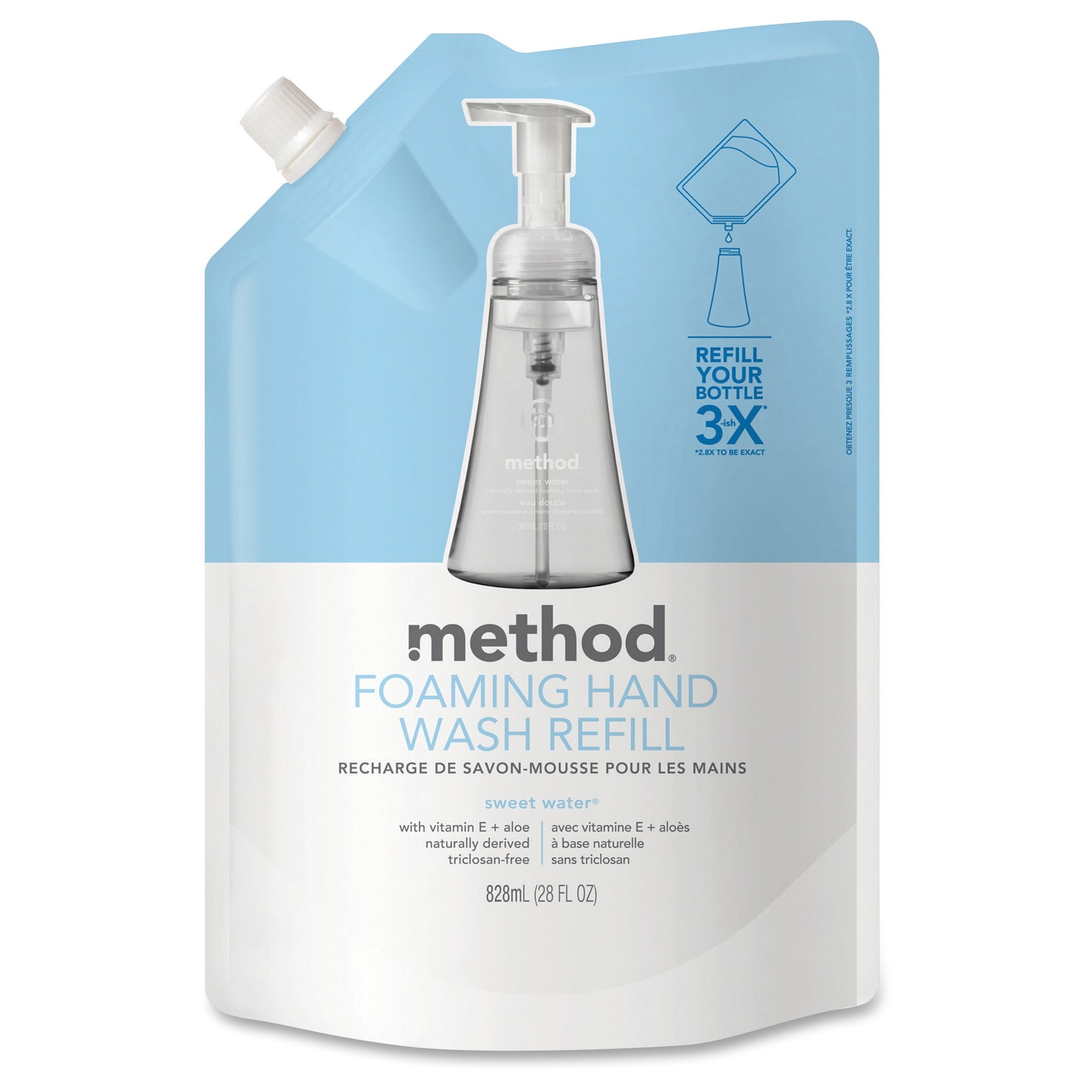 Method Sweet Water Foam Hand Wash Refill - Sweet Water Scent - 28 Fl Oz