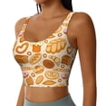 thumbnail image 2 of Pofeuu Various Bread Print Sports Bra for Women Sexy Vest Yoga Running Gym Fitness Crop Bras Tops-Medium, 2 of 8