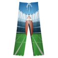 thumbnail image 3 of American Football on Field Pajamas For Women Loose Retro Night Pajama Pants Comfortable Sleepwear Bottoms Homewear, 3 of 6