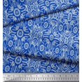 thumbnail image 3 of Soimoi Rayon Fabric Floral & Moroccan Damask Print Sewing Fabric Yard 42 Inch Wide, 3 of 3