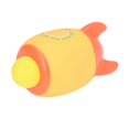thumbnail image 4 of Kids Shotting Balls Toy Set Rocket Shaped Soft Vinyl 3 Balls Ejection Balls Decompression Toy, 4 of 8