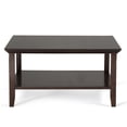 thumbnail image 2 of Simpli Home Acadian Wood 36" Table Basse Carrée de Transition en Brun Brun, 2 of 7